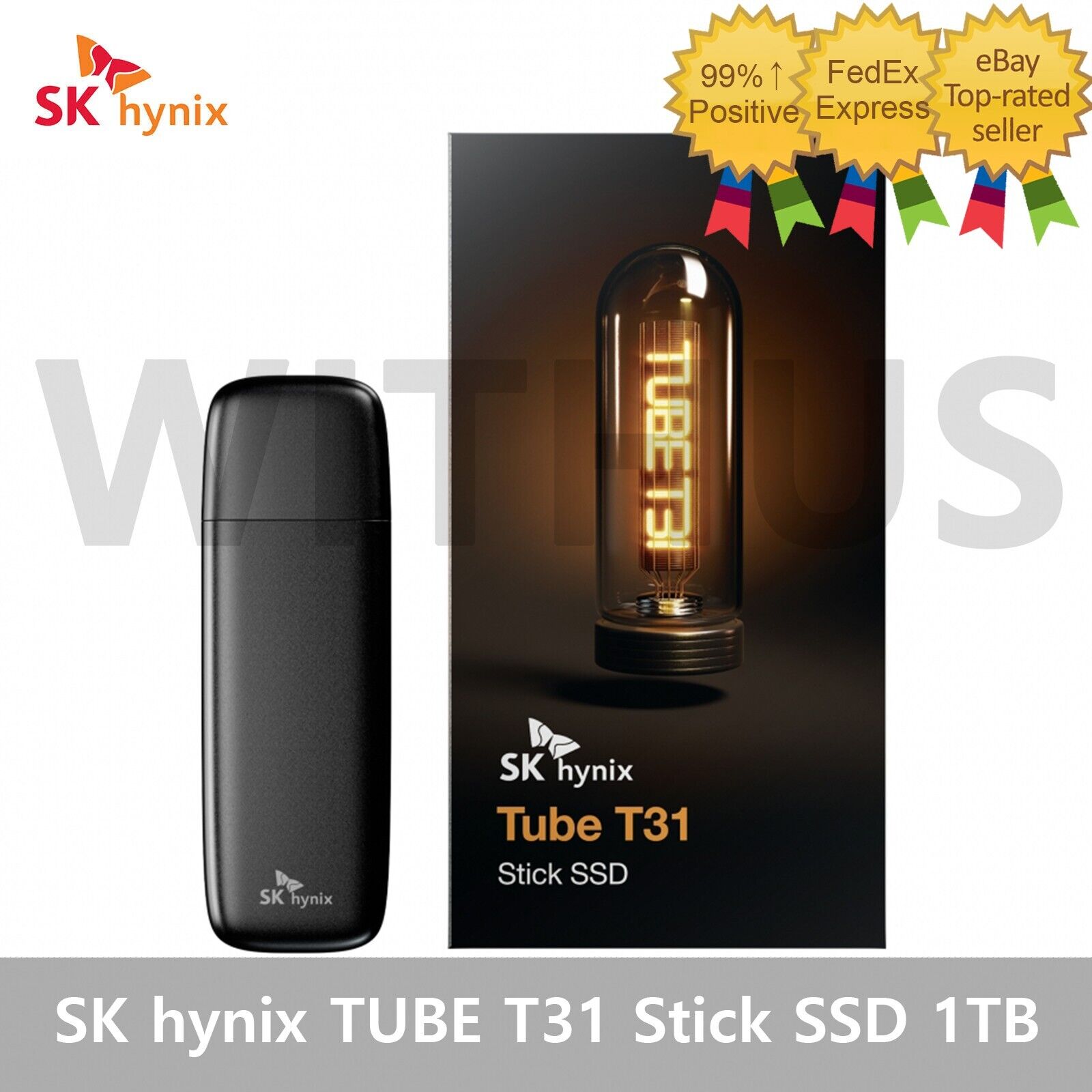 SK hynix TUBE T31 Portable Stick SSD 1TB USB3.2 Gen2 1,000MB/s Type-A