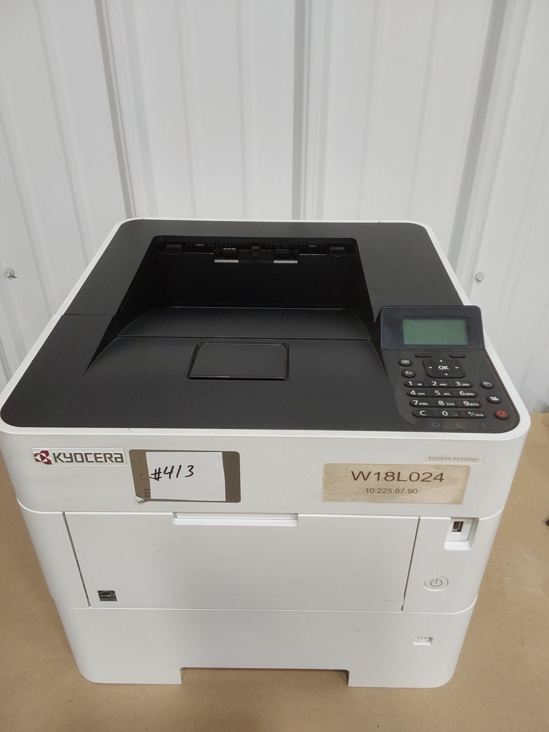 Kyocera ECOSYS P3155dn B/W Laser Printer 55PPM Tested w/Toner Duplex 