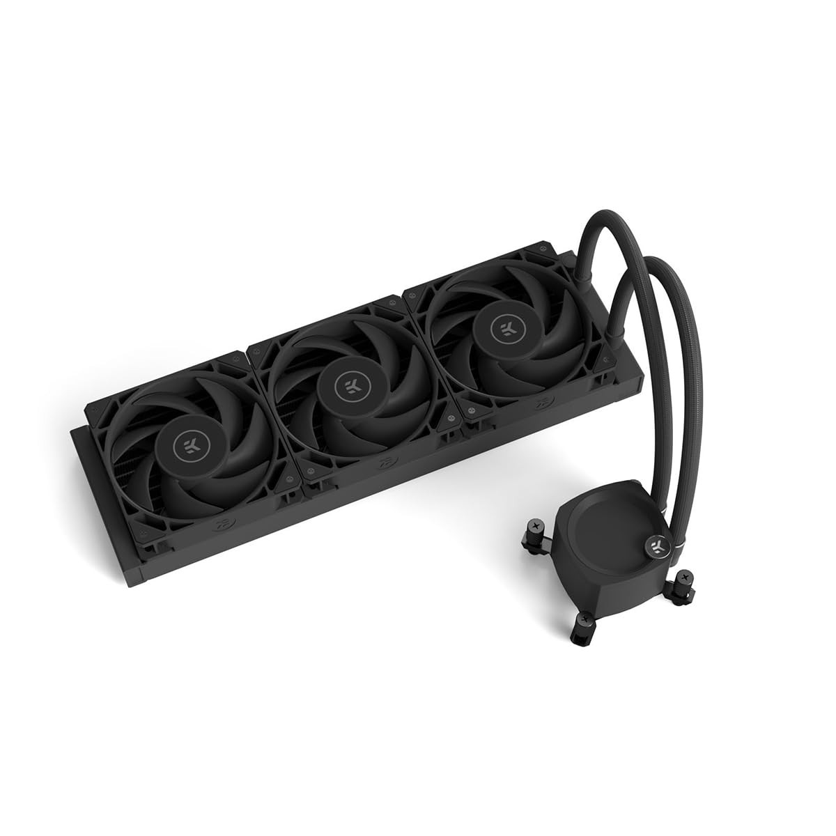 EK Nucleus AIO All-in-One Liquid CPU Cooler with FPT 360mm, Dark - CR360