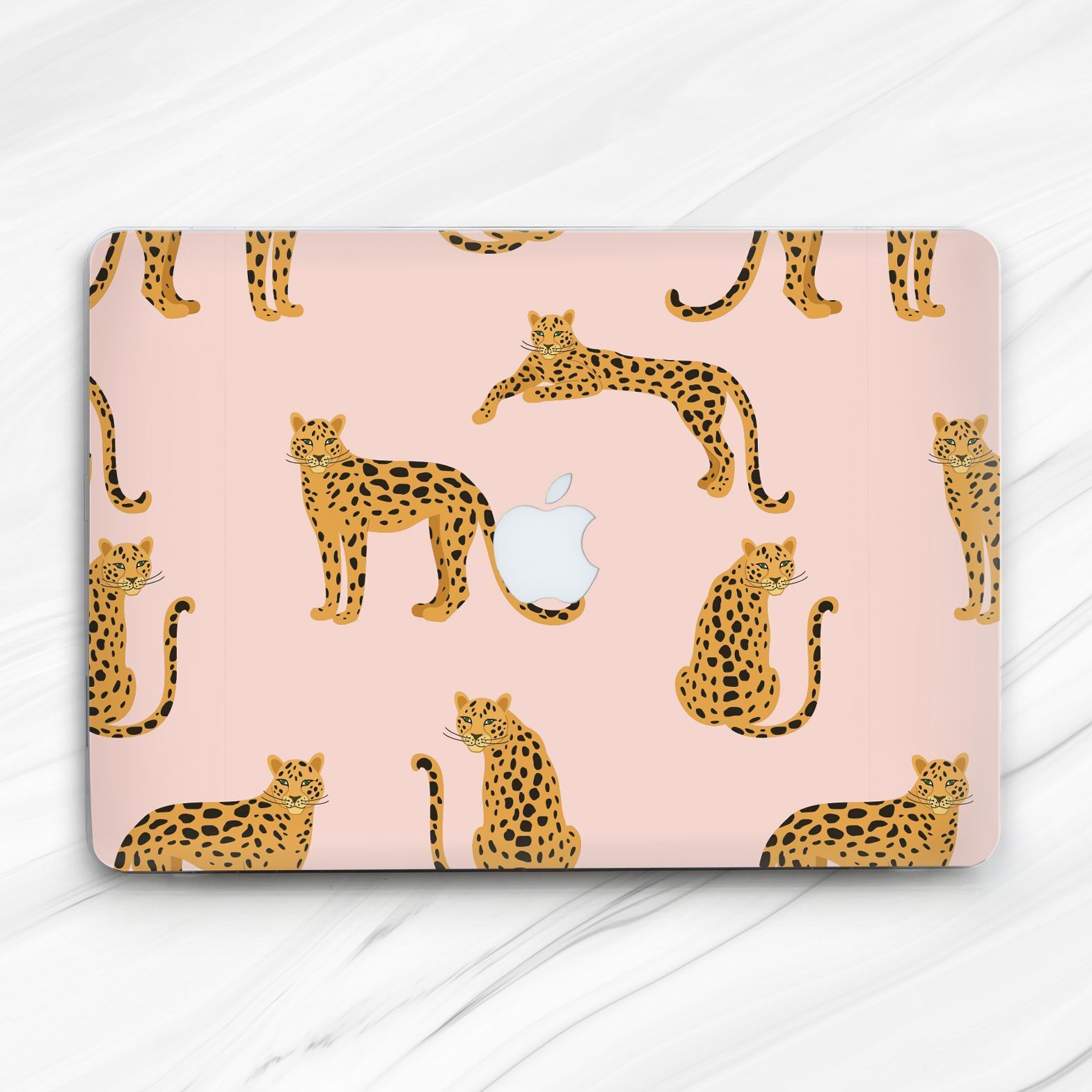 Leopards Cute Animal Pink Hard Case For Macbook Air 13 Pro 16 13 14 15