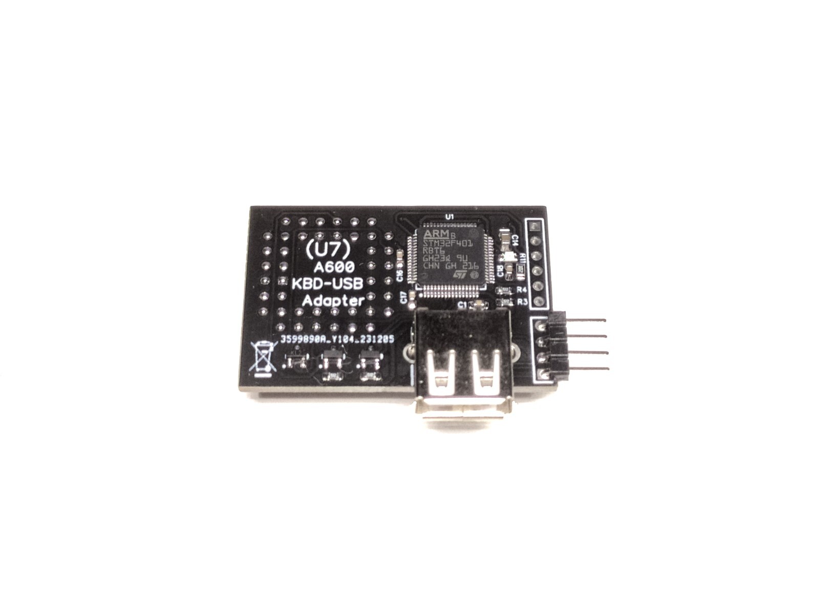 Amiga 600 keyboard adapter ,PC USB keyboard to amiga 600