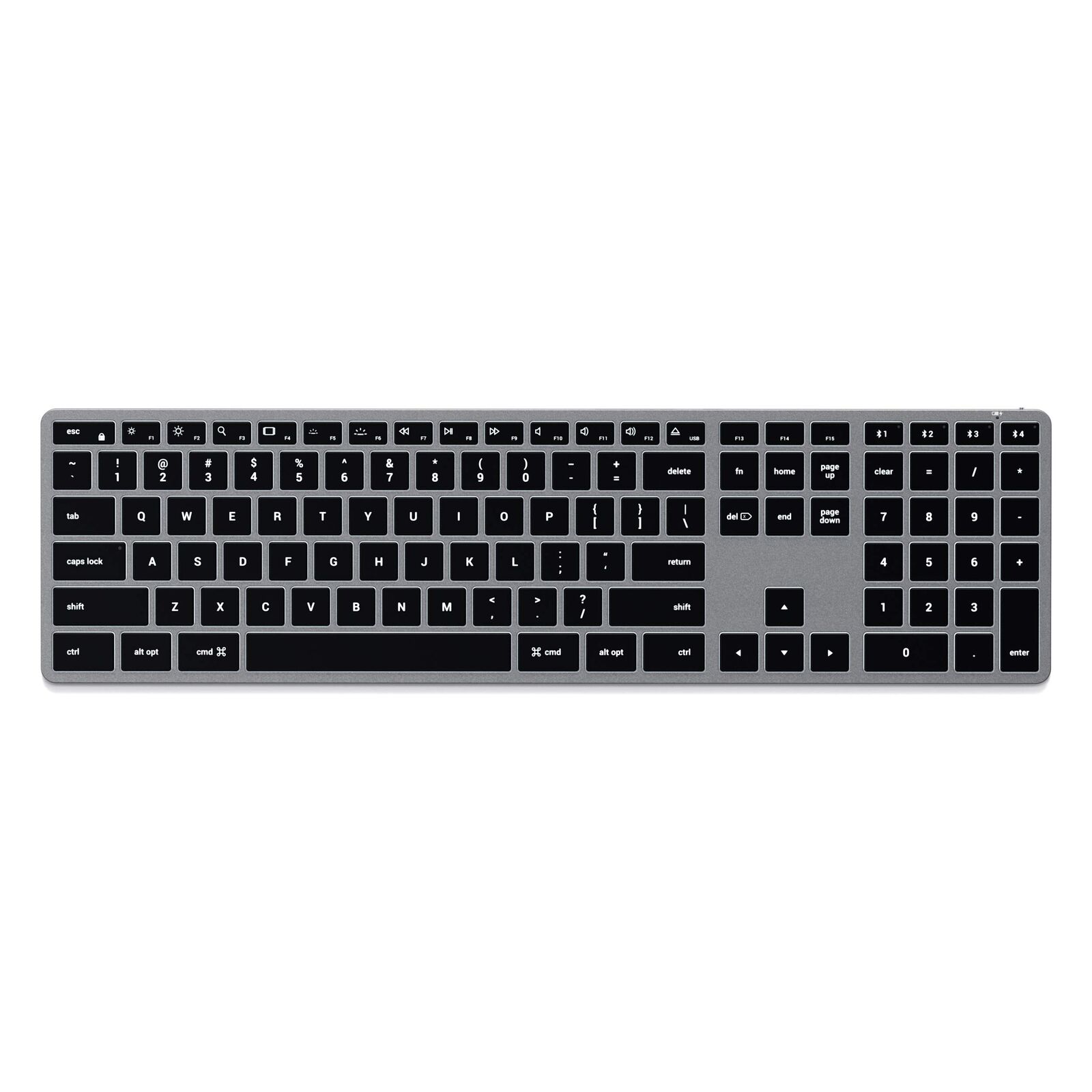 Satechi Slim X3 Bluetooth Backlit Keyboard with Numeric Keypad â€“ Illuminated K