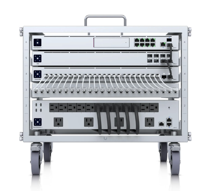 Ubiquiti Toolless Mini Rack 6U Open Frame Silver Steel U-Rack-6U-TL (Used)