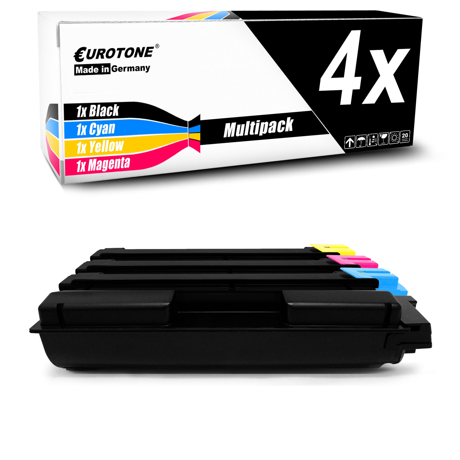 4x Eurotone Compatible Toner for Utax P-C 3562/3566 i MFP XL, Color