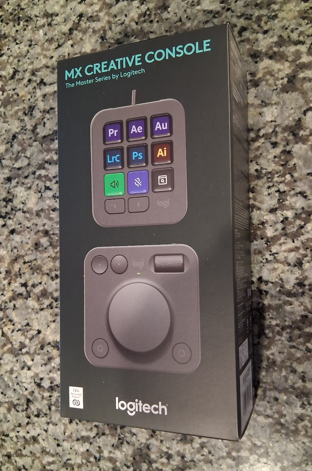 Logitech MX Creative Console, Programmable Keypad 9 LCD Keys and Dial