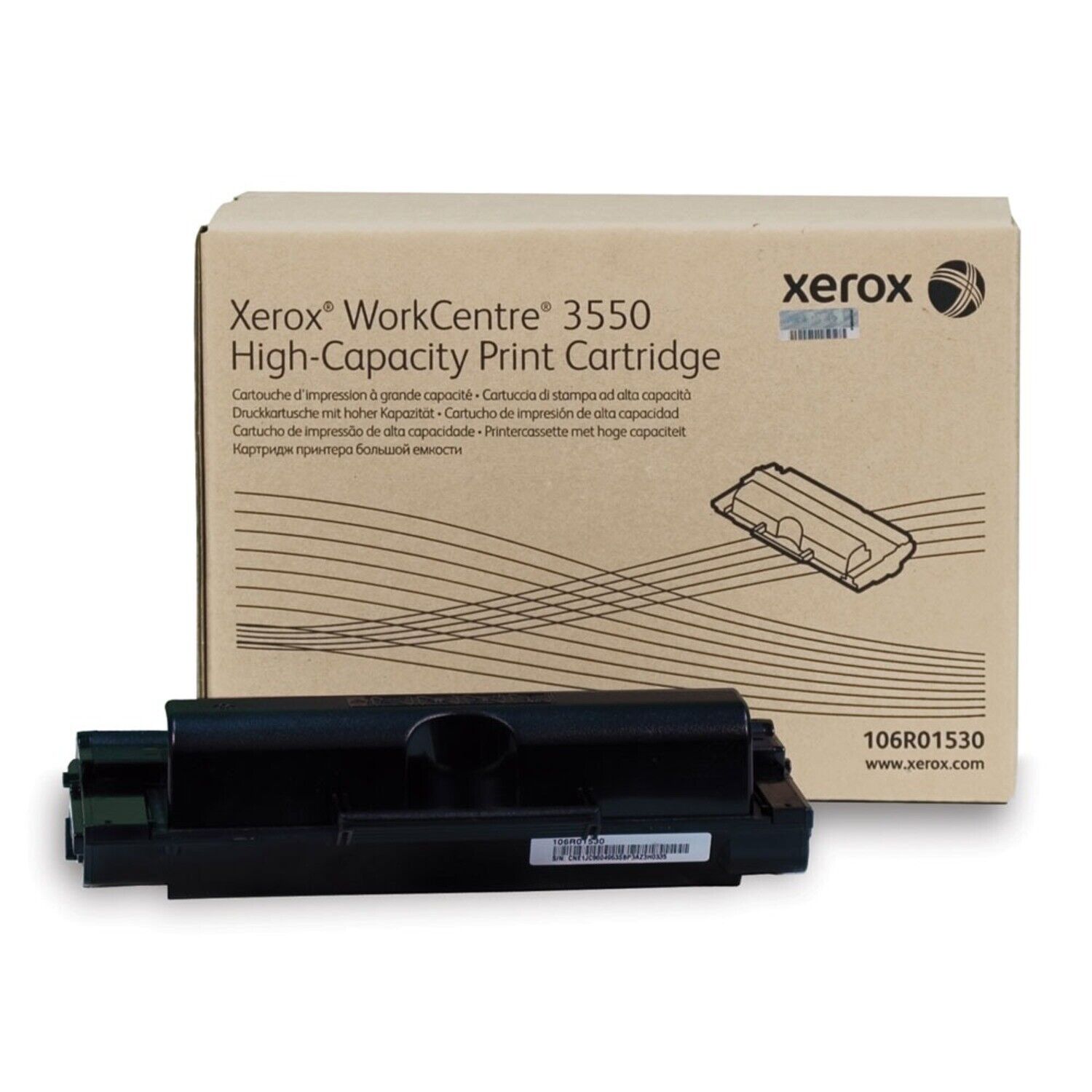 Genuine Xerox 106R01439 Phaser 7500 Black High Capacity Toner Cartridge