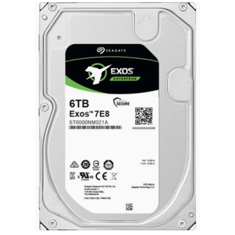 90%NEW ST6000NM021A SEAGATE EXOS 7E8 ENTERPRISE 6TB SATA 3.5" HARD DRIVE