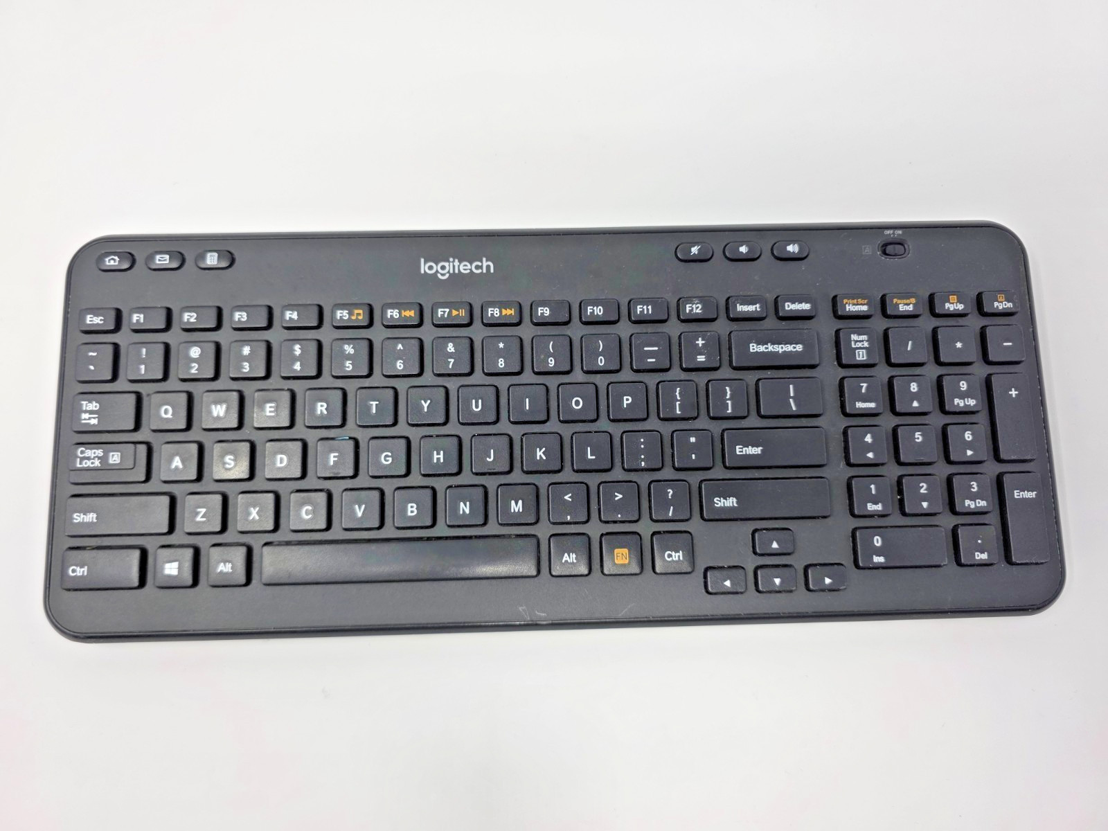 Logitech K360 Wireless USB Desktop Keyboard Compact Keyboard-USED- NO RECEIVER