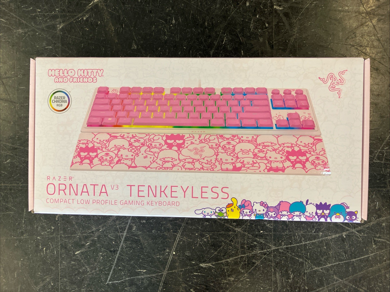 RAZER- ORNATA V3 TENKEYLESS HELLO KITTY AND FRIENDS GAMING KEYBOARD 