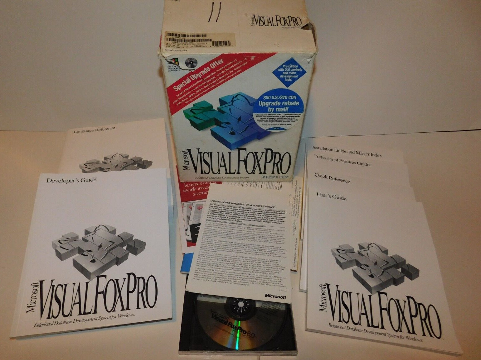 Microsoft Visual Fox Pro Professional Edition 6.0 CD Book Set