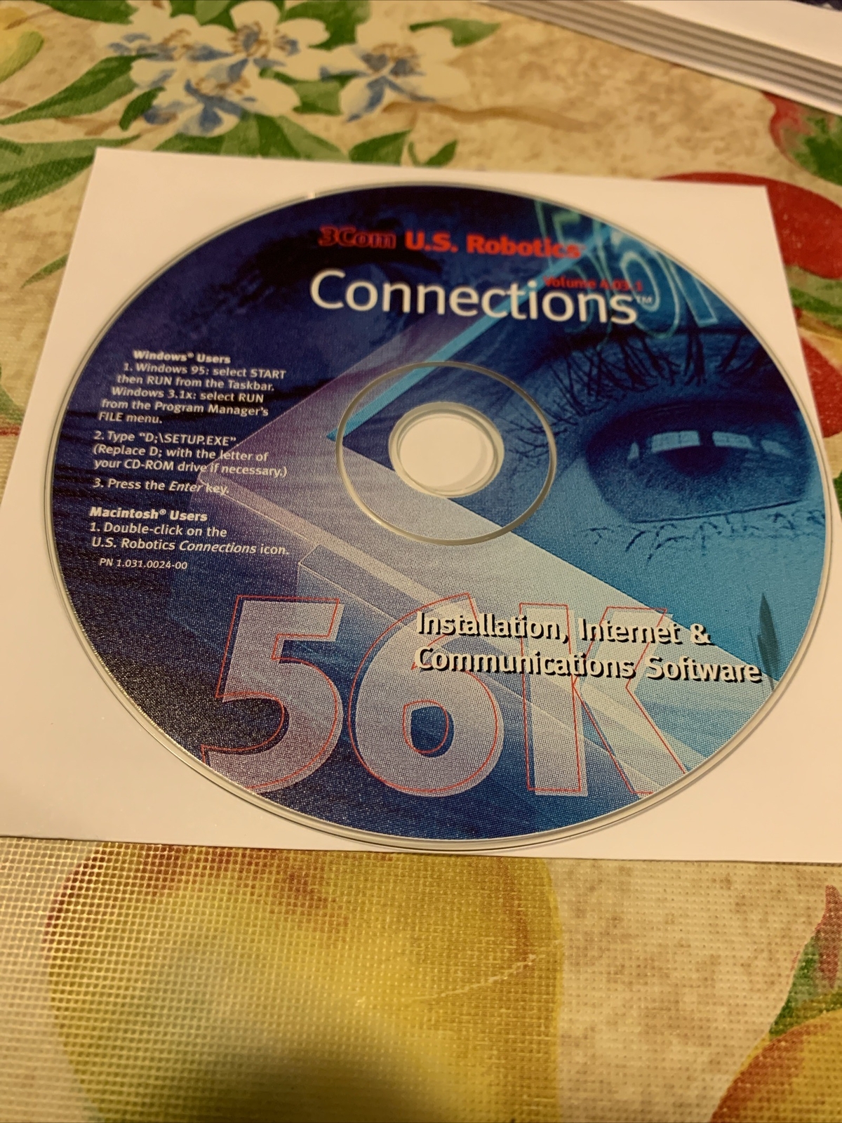 3COM DELL US ROBOTICS 56K MODEM INSTALLATION CD-ROM SOFTWARE