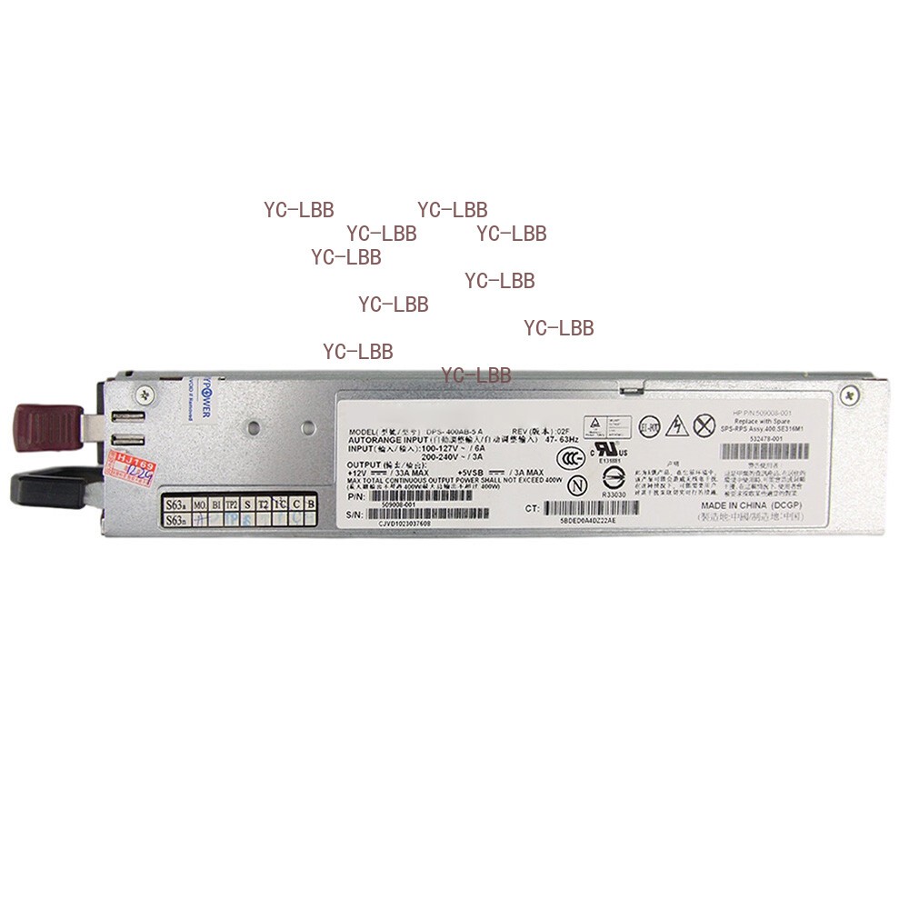 For HP SE316M1 DL320G6 Power Supply DPS-400AB-5 A 532478-001 509008-001 400W