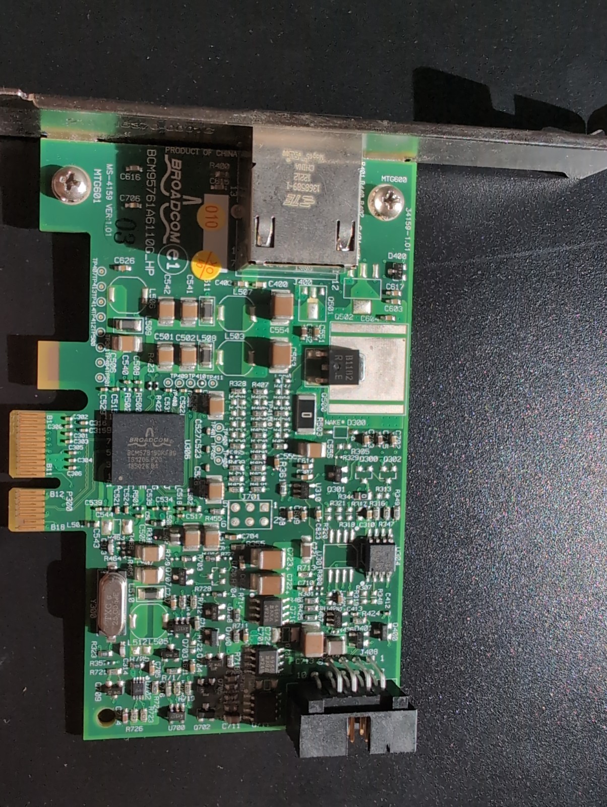 Broadcom Gigabit 10/100/1000 PCI-E Express Ethernet Network Adapter Card