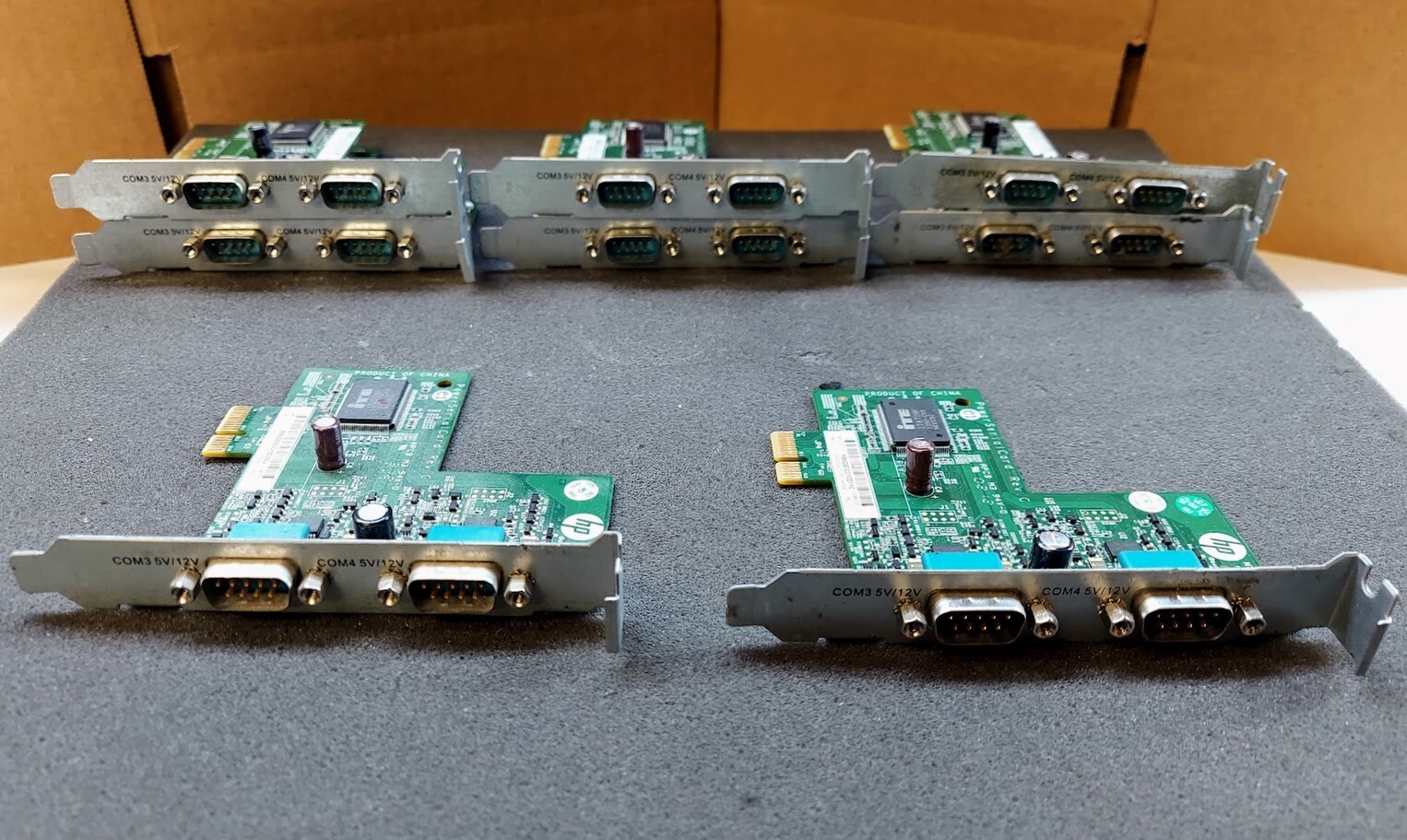 LOT OF 8 HP 638947-001 2-port Serial Card