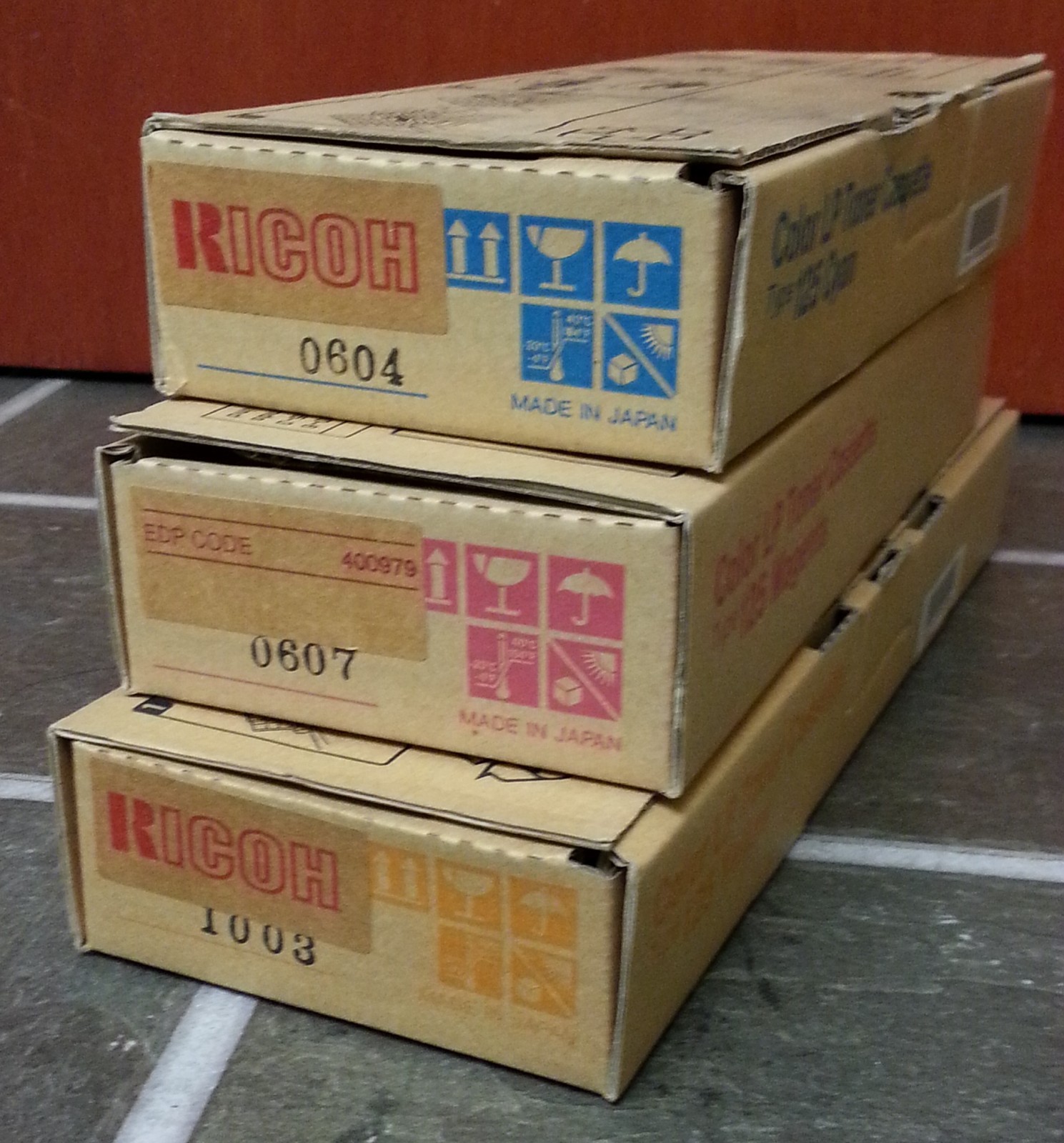 LOT of 3 BNIB Genuine Ricoh CL2000 CL3000 Type 125 Toner Cartridges 