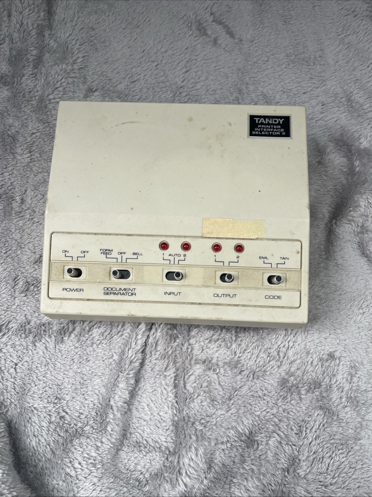 Tandy Printer Interface Selector 28-2820A Not Tested Sold As Is