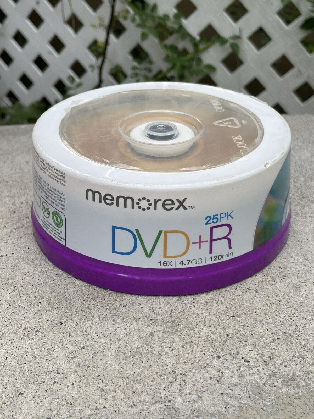 Memorex DVD+R Cool Colors 16X 4.7 GB 120 Min Disc 25 Pack Blank DVD New Sealed