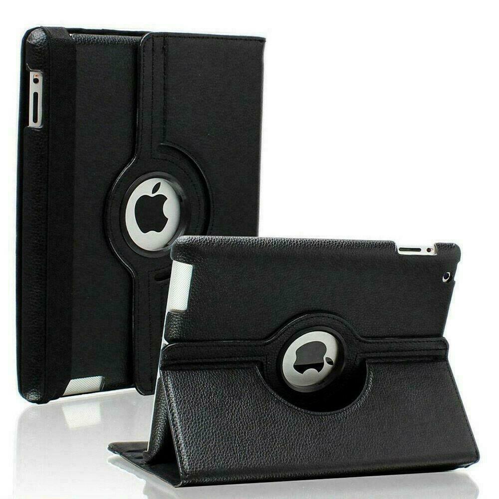 360 Rotating Leather Folio Shockproof Case Cover Stand For All iPad Mini Air Pro