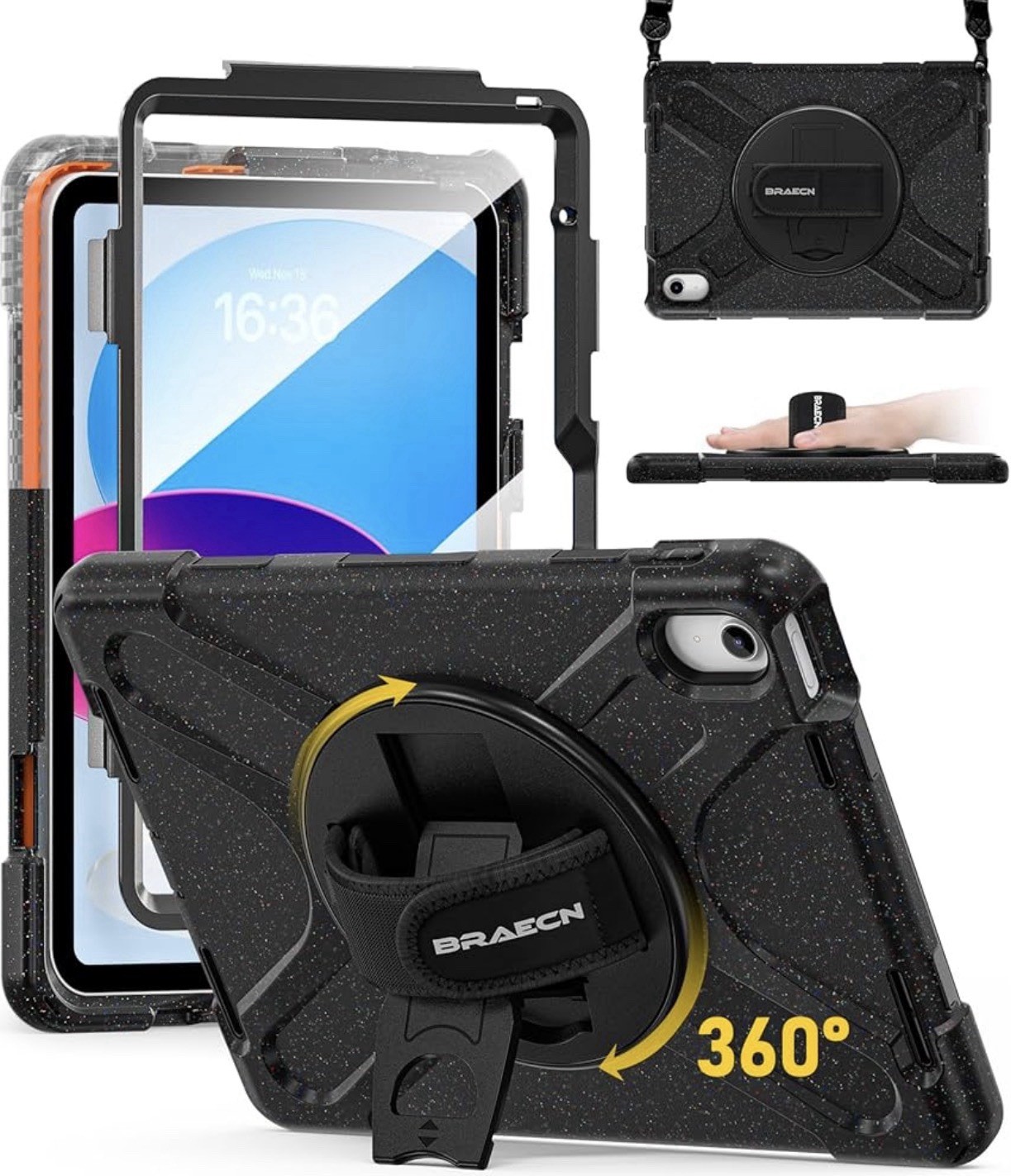 BRAECN for iPad (A16) 11th/10th Generation case 11/10.9 inch 2025/2022 Heavy Dut
