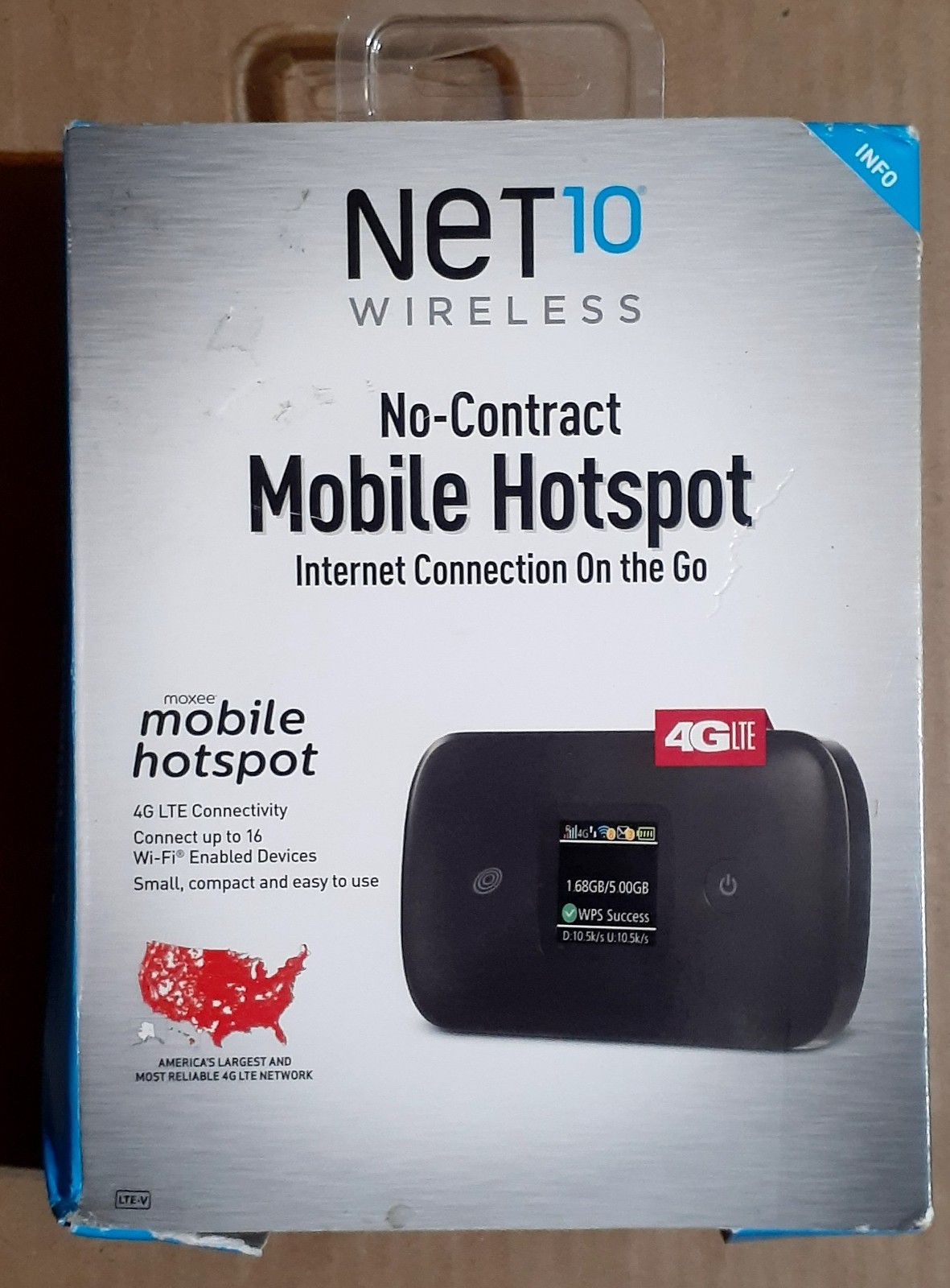 Net 10 Wireless No Contract Mobile Hotspot 4G LTE For Laptop, Phone NEW