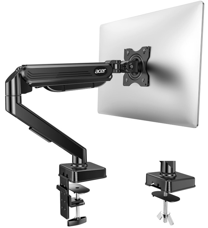 Soporte Ajustable para Monitor de 17–34" con Brazo de Resorte a Gas VESA, Nuevo
