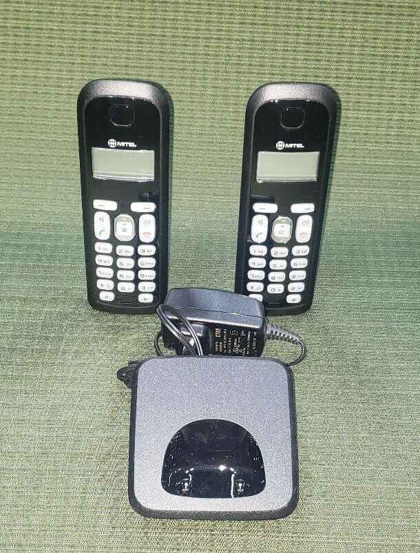 Mitel 5505 Cordless Replacement Phone Handset Set of 2 Units 1 Ext Base