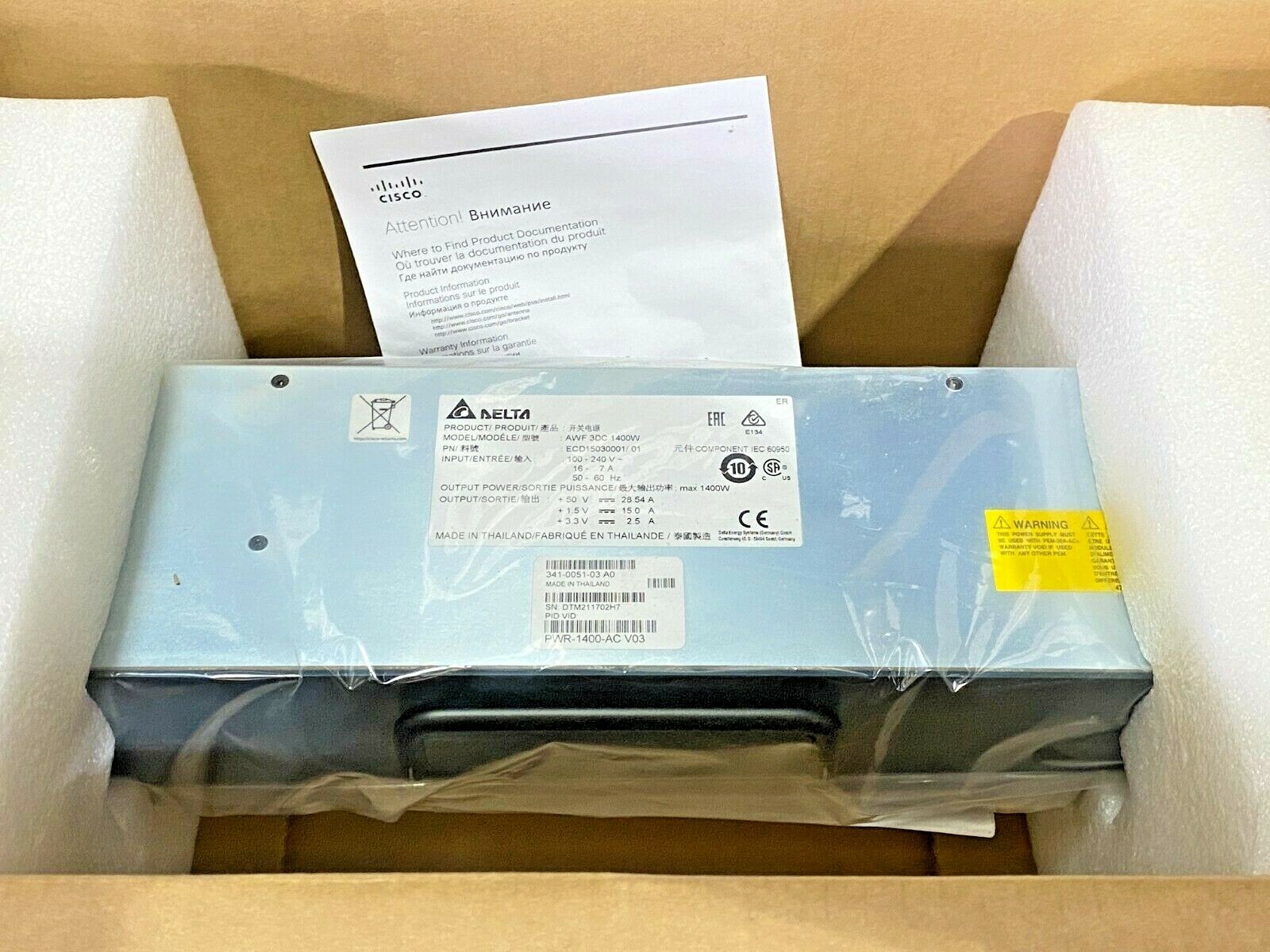 Cisco - PWR-1400-AC - new