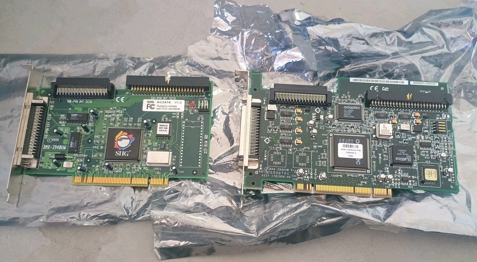 Siig, Adaptec SCSI Controller Card 2 Lot New