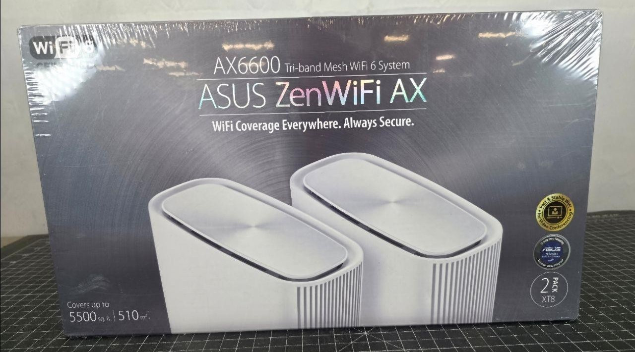 ASUS ZenWiFi AX6600 Tri-Band Mesh WiFi 6 System XT8 2PK Brand New SEALED 