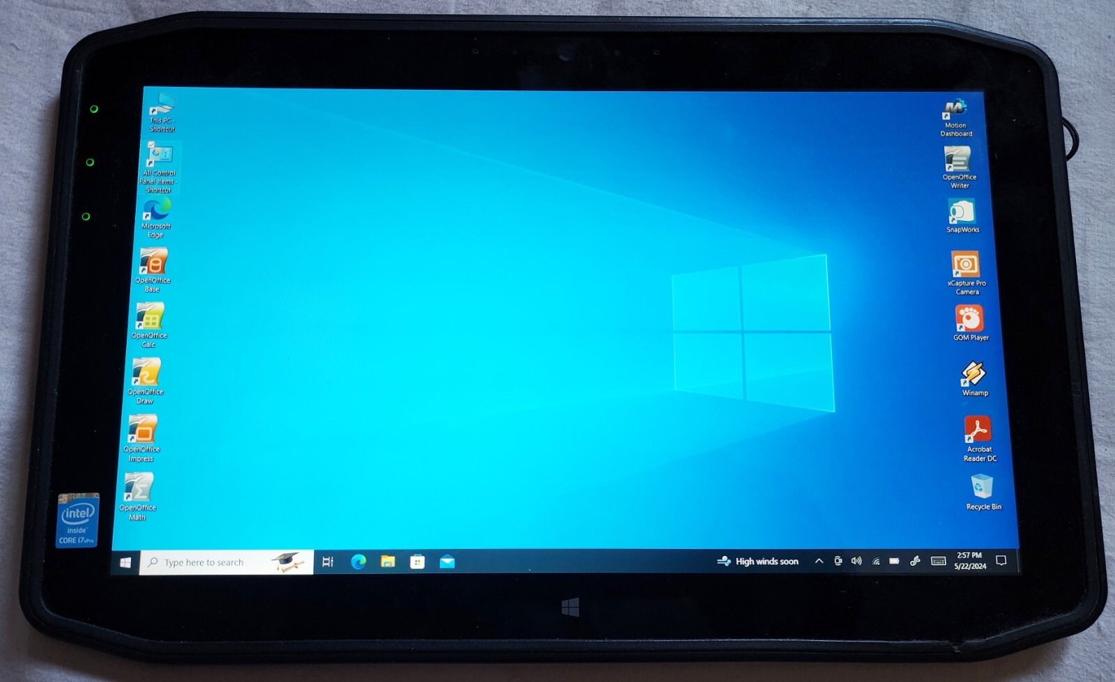 Motion Computing R12 Core i7 1.7GHz-(2.7GHz) 8gb 256gb SSD VAD LCD Gobi 5K