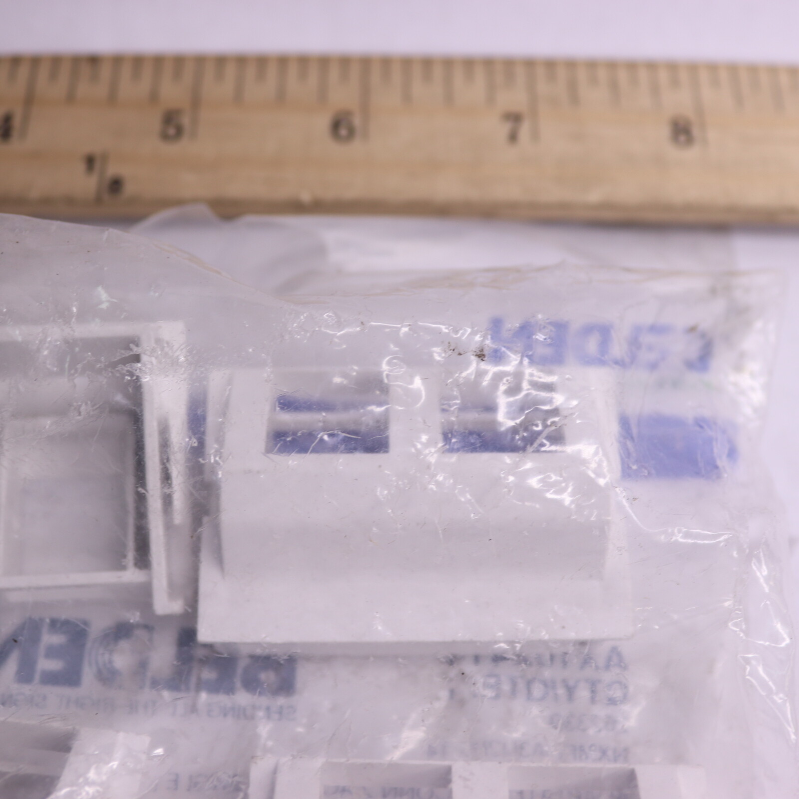 (10-Pk) Belden Panel Angled Keyconnect Style Insert White 2-port AX102413