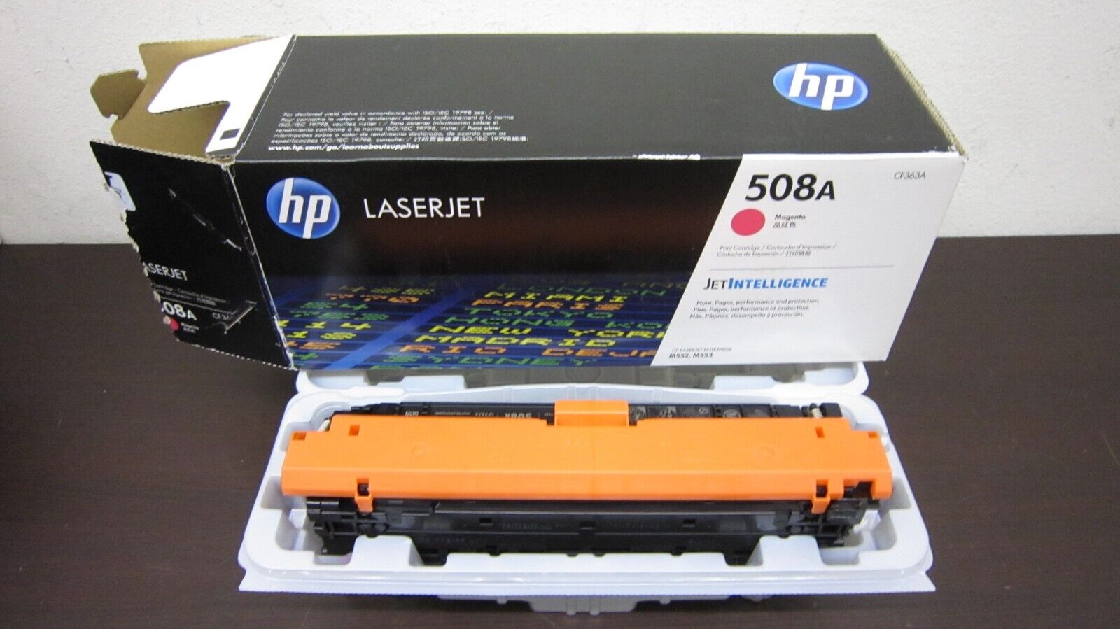 Genuine HP 508A CF363A Magenta Toner Cartridge LaserJet M577dn M553 NEW Open box