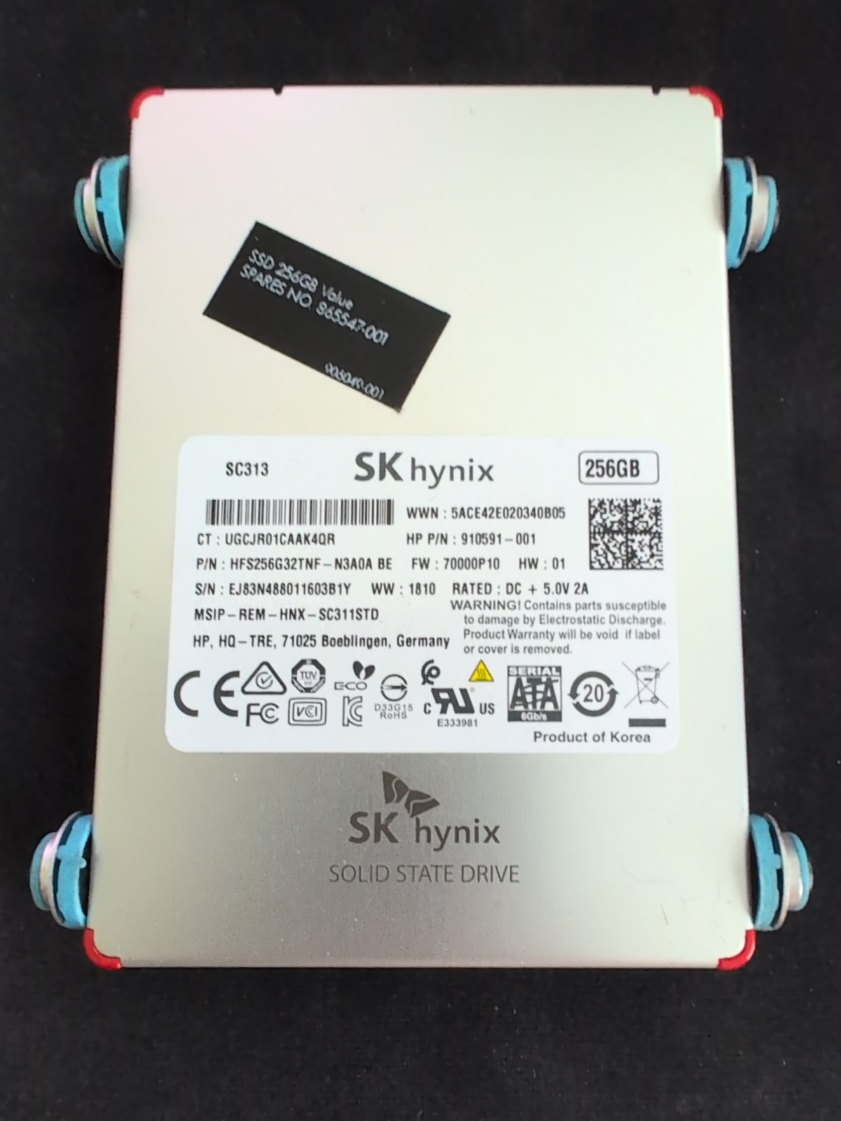 SK HYNIX SC313 256GB 2.5" SATA SSD HFS256G32TNF-N3A0A, Grade A SKU 25060