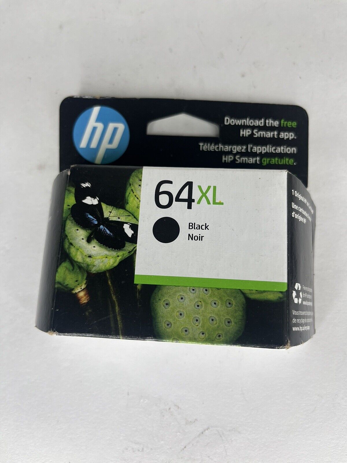 HP 64XL High Yield Original Ink Cartridge, Black (Expired 01-2024)