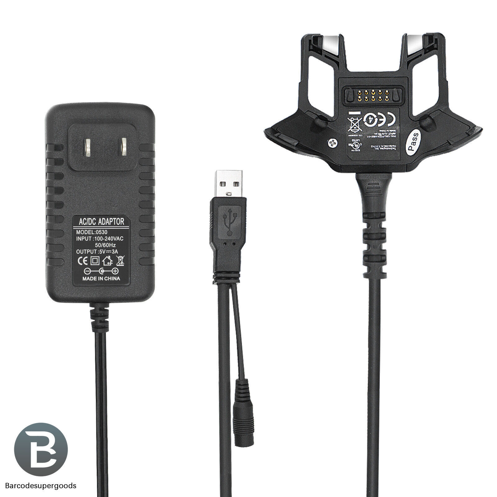 Charger and DATA Cable for ZEBRA TC70 TC72 TC75 TC75X (CBL-TC7X-USB1-01) US