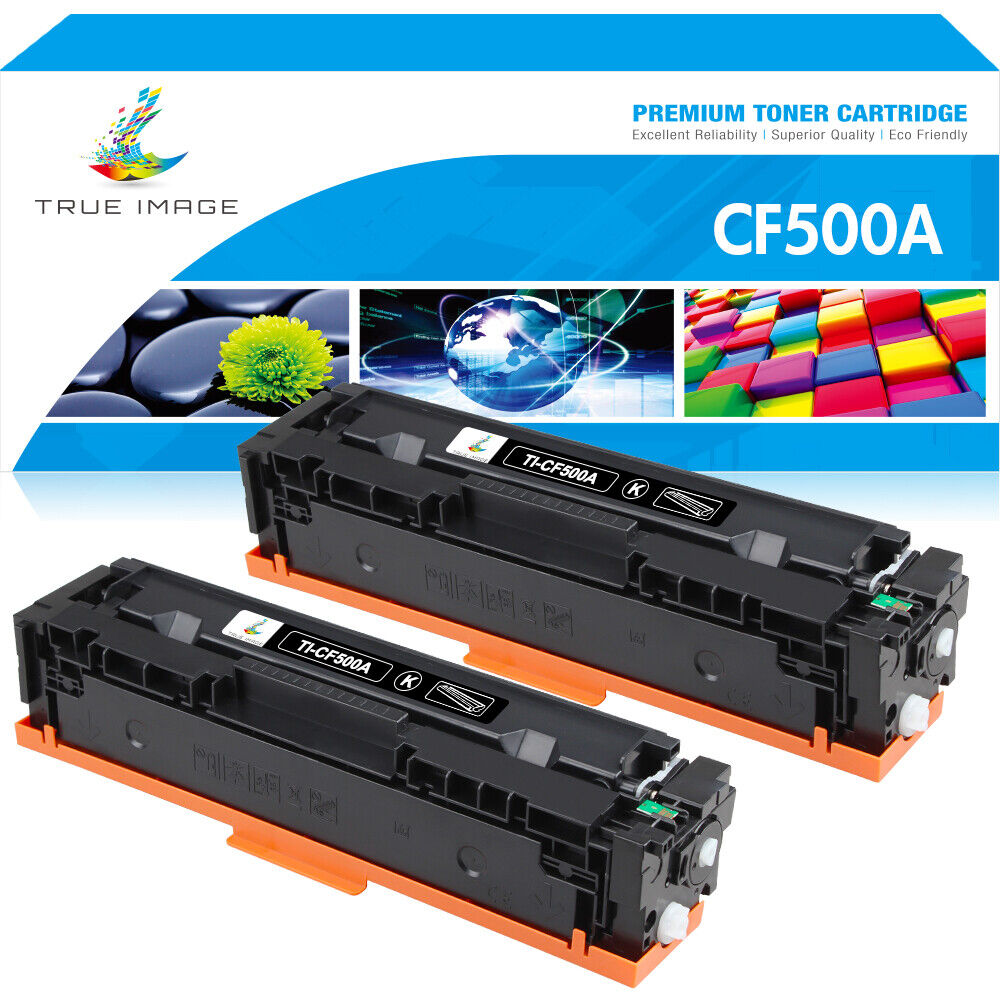 2x Toner Compatible With HP CF500A 202A LaserJet Pro M254dw M281cdw M281fdw MFP
