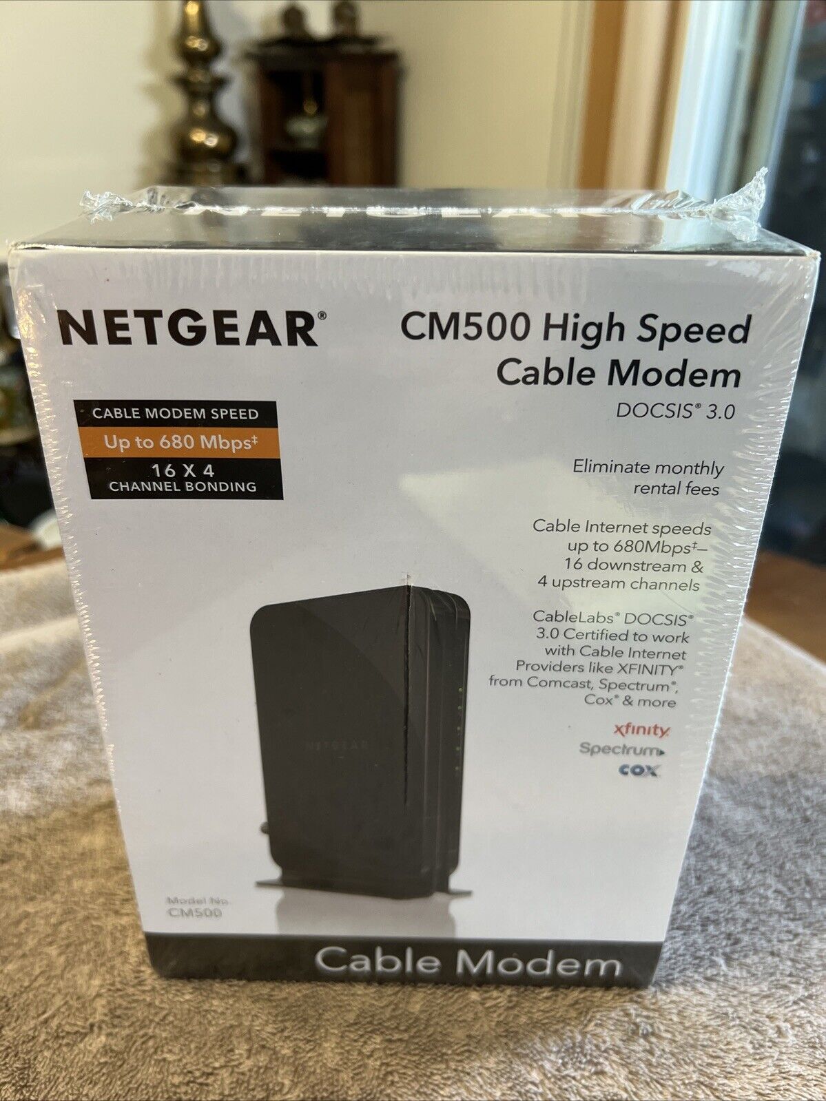 NETGEAR CM500 (CM500100NAS) 680 Mbps - Black