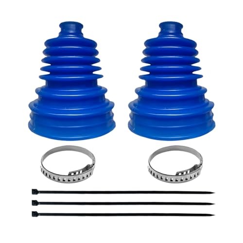 2PCS Car CV Boot Repair Kit, Silicone Dustproof Vehicle CV Axle Joint with Blue