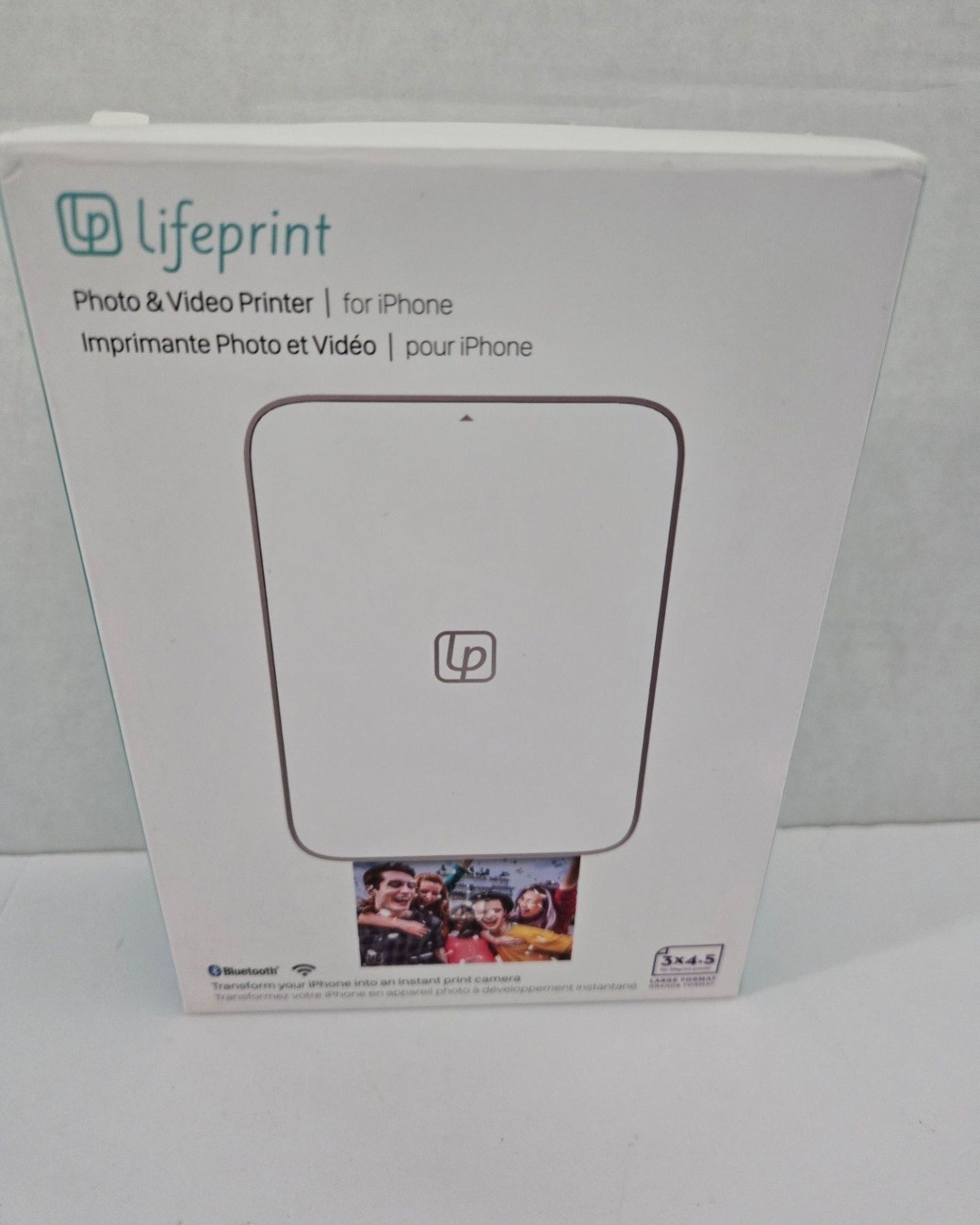 Lifeprint Portable 3x4.5 Photo Video Printer iPhone White Instant Mobile Print