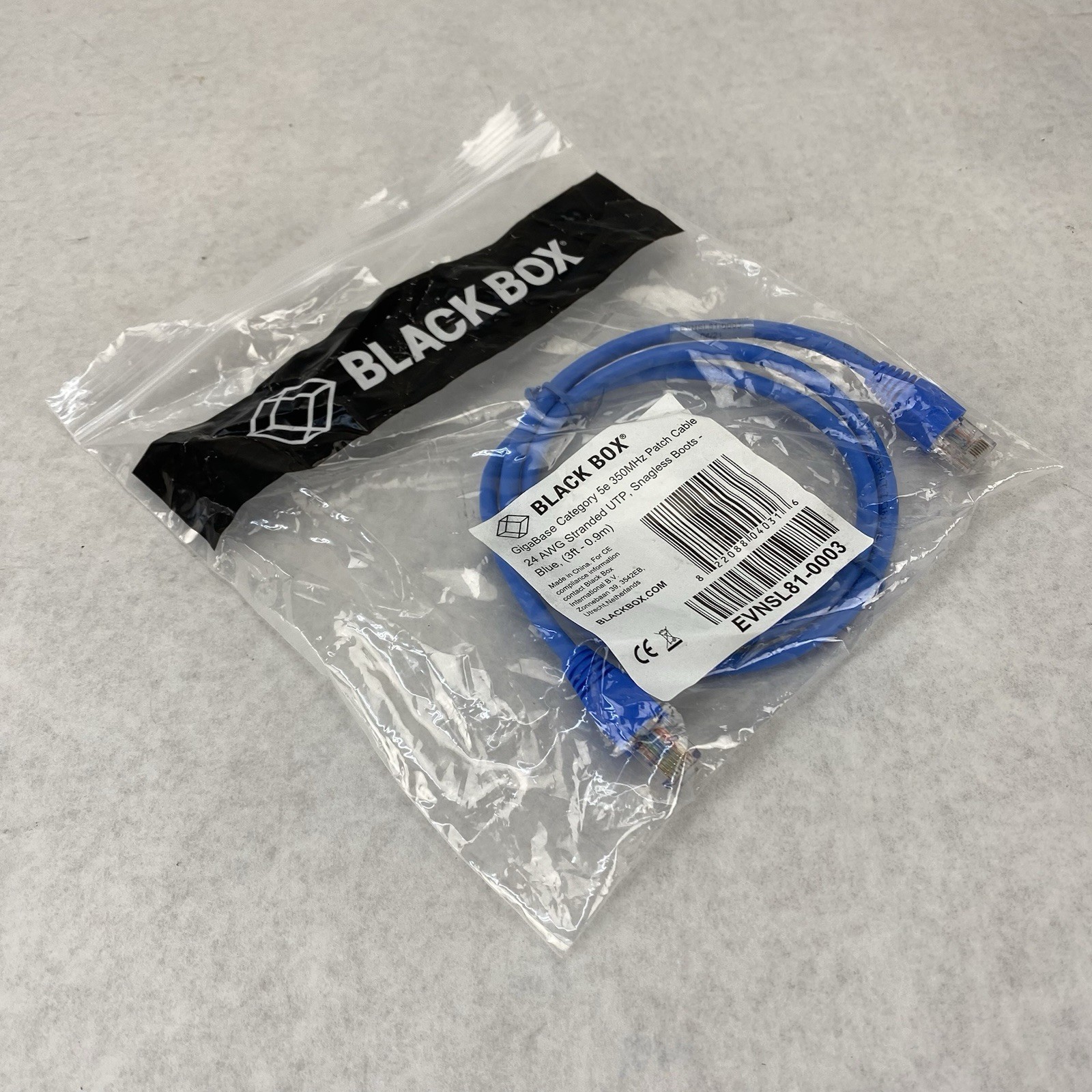 Black Box EVNSL81-0003 GigaBase Cat5e 350MHz 3ft 24AWG Stranded UTP (Lot of 27)