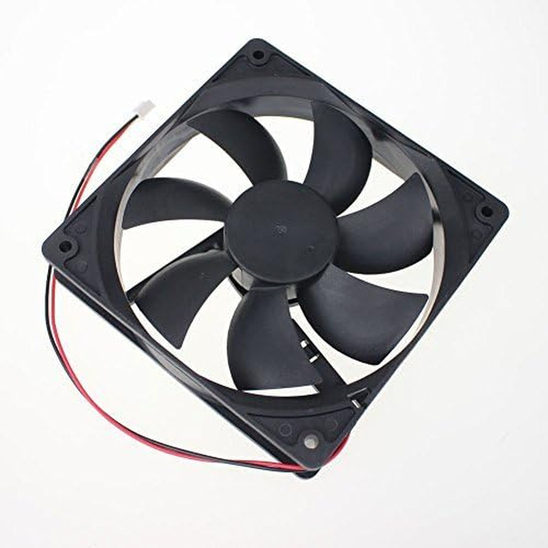 GDSTIME 120Mm 24V 2 Pin Dual Ball Bearing Brushless DC Cooling Fan, 2-Pack