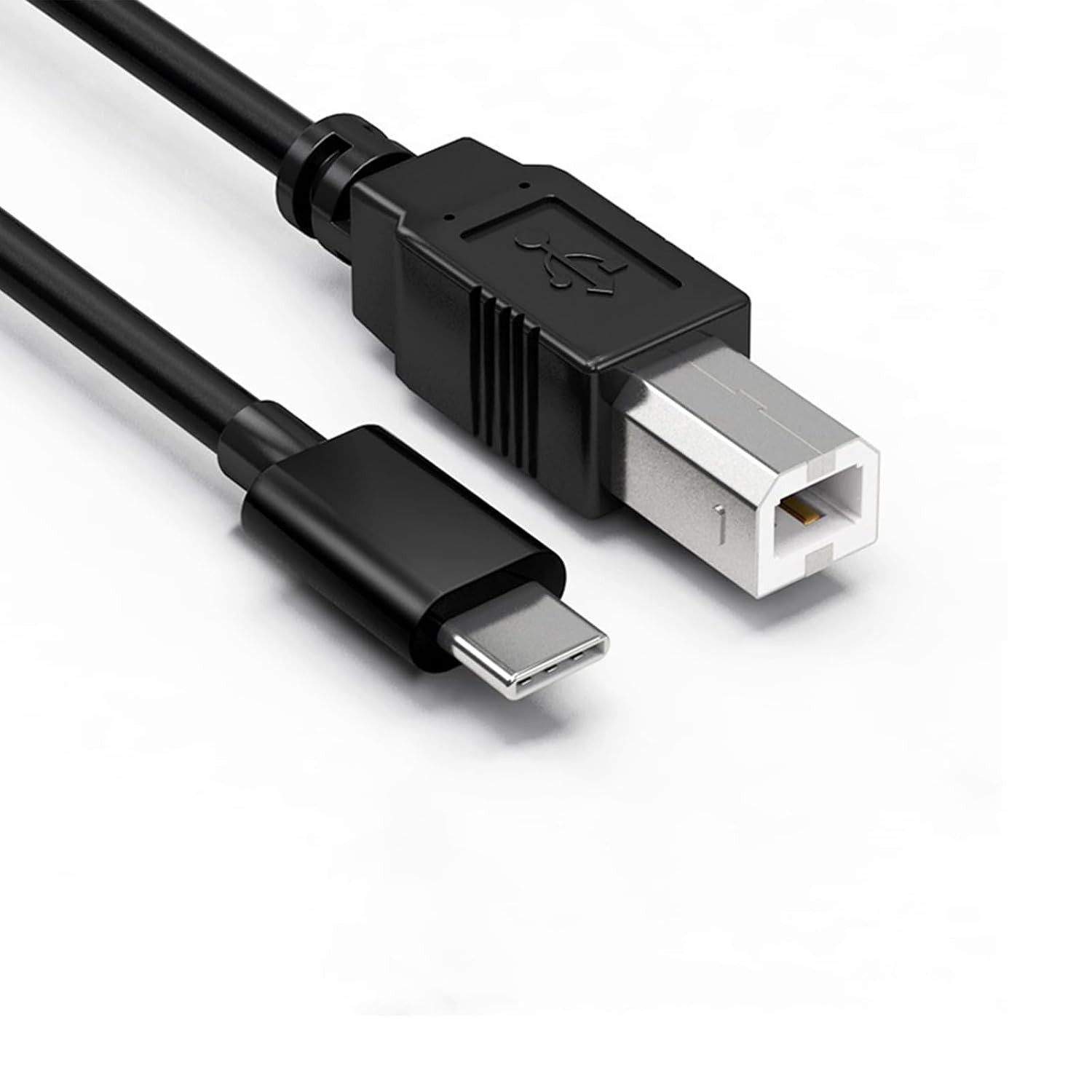 USB B to USB C Printer Cable 10FT, Compatible with Macbook Pro Air, Ipad Laptop,