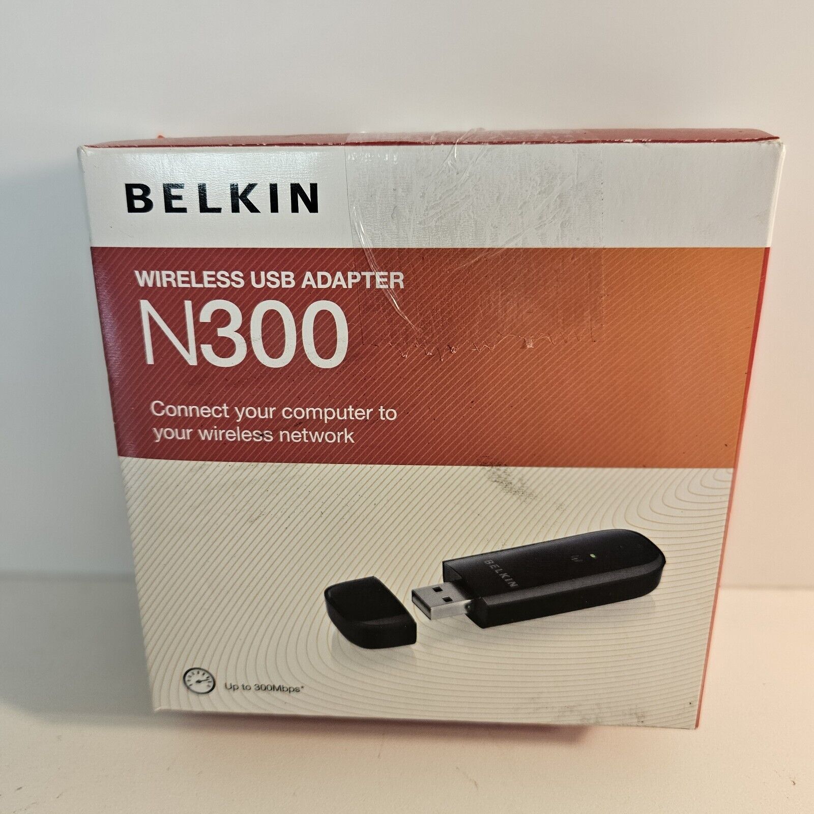 Belkin N300 High Performance Wireless Wi-Fi USB Adapter  F9L1002 Open Box