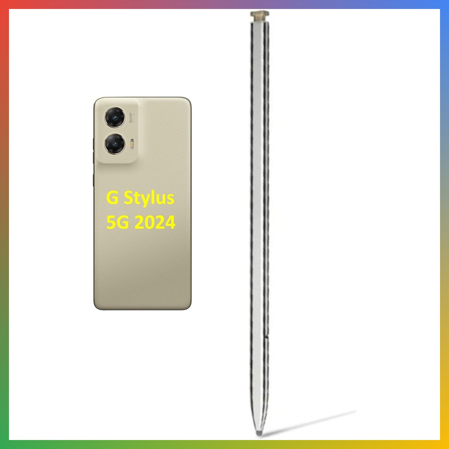 Stylus Pen Replacement For Moto G Stylus 5G 2024 Touch Screen Pen Caramel Latte