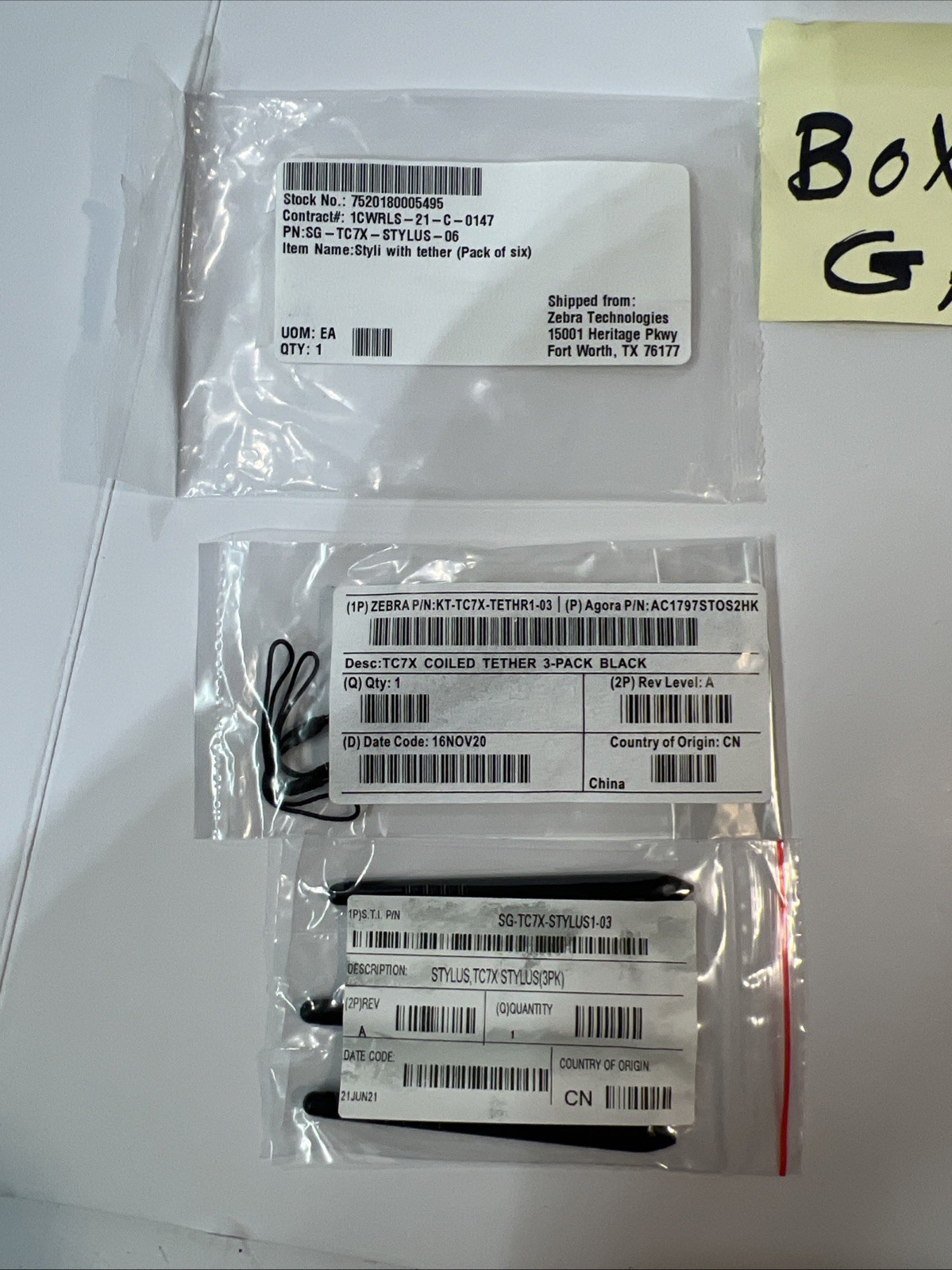 Zebra SG-TC7X-STYLUS-03 Stylus - 3 Pack - Capacitive Touchscreen Type Supported
