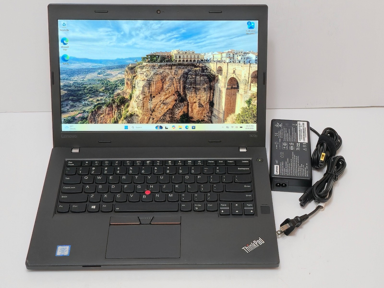 Lenovo ThinkPad T470p (i7-7th 32GB RAM 1TB SSD) 14" Touch NVIDIA GeForce 2GB GPU