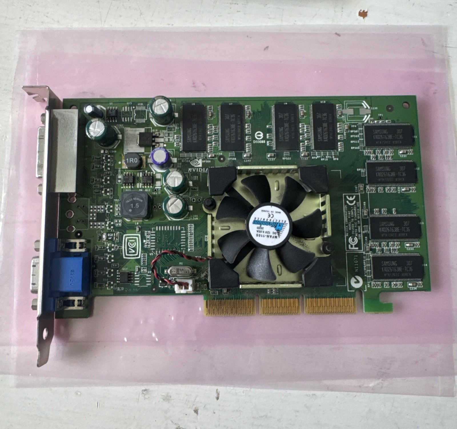 Dell NVIDIA Quadro FX 500 128MB DDR AGP 8X Graphics Card  0U0842 U0842