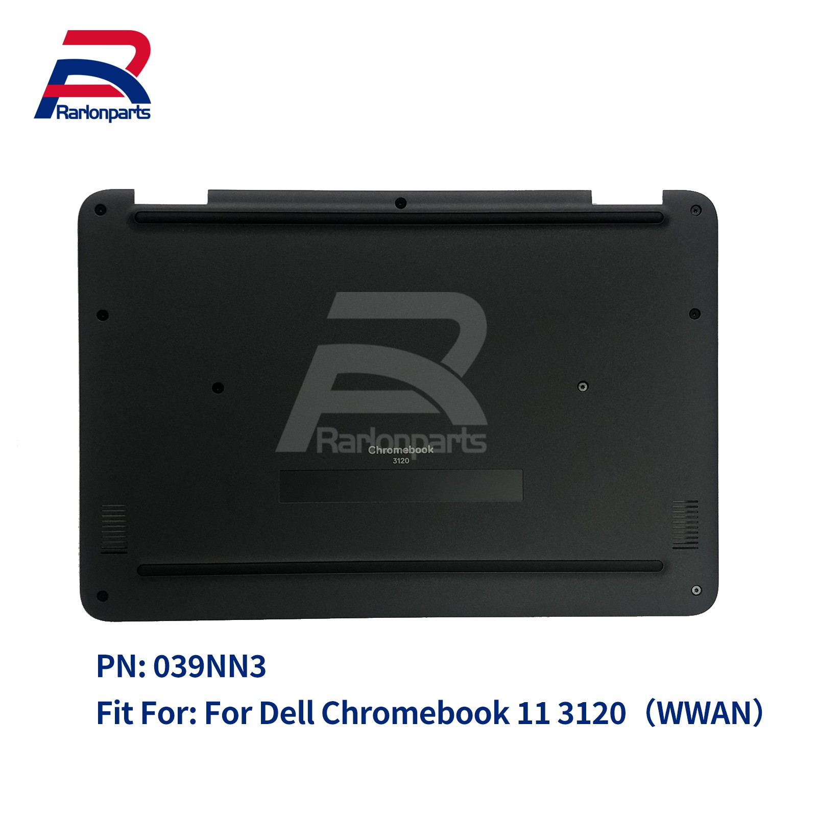 New For Dell Chromebook 11 3120 Laptop Bottom Cover Base Case Black 39NN3 039NN3