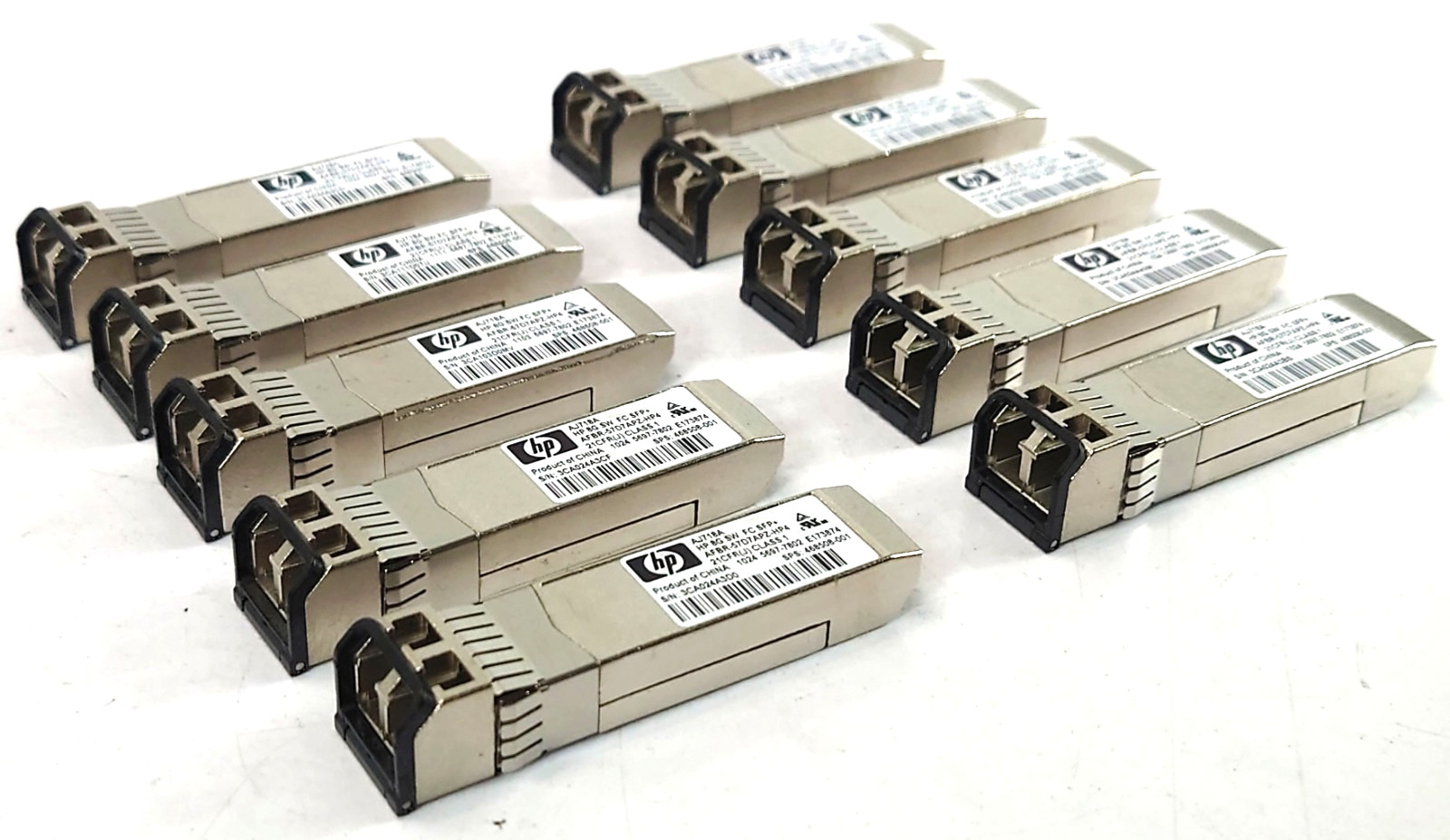 10x HP 8Gb SW FC SFP+ Transceiver Module AJ718A 468508-001 AFBR-57D7APZ-HP4