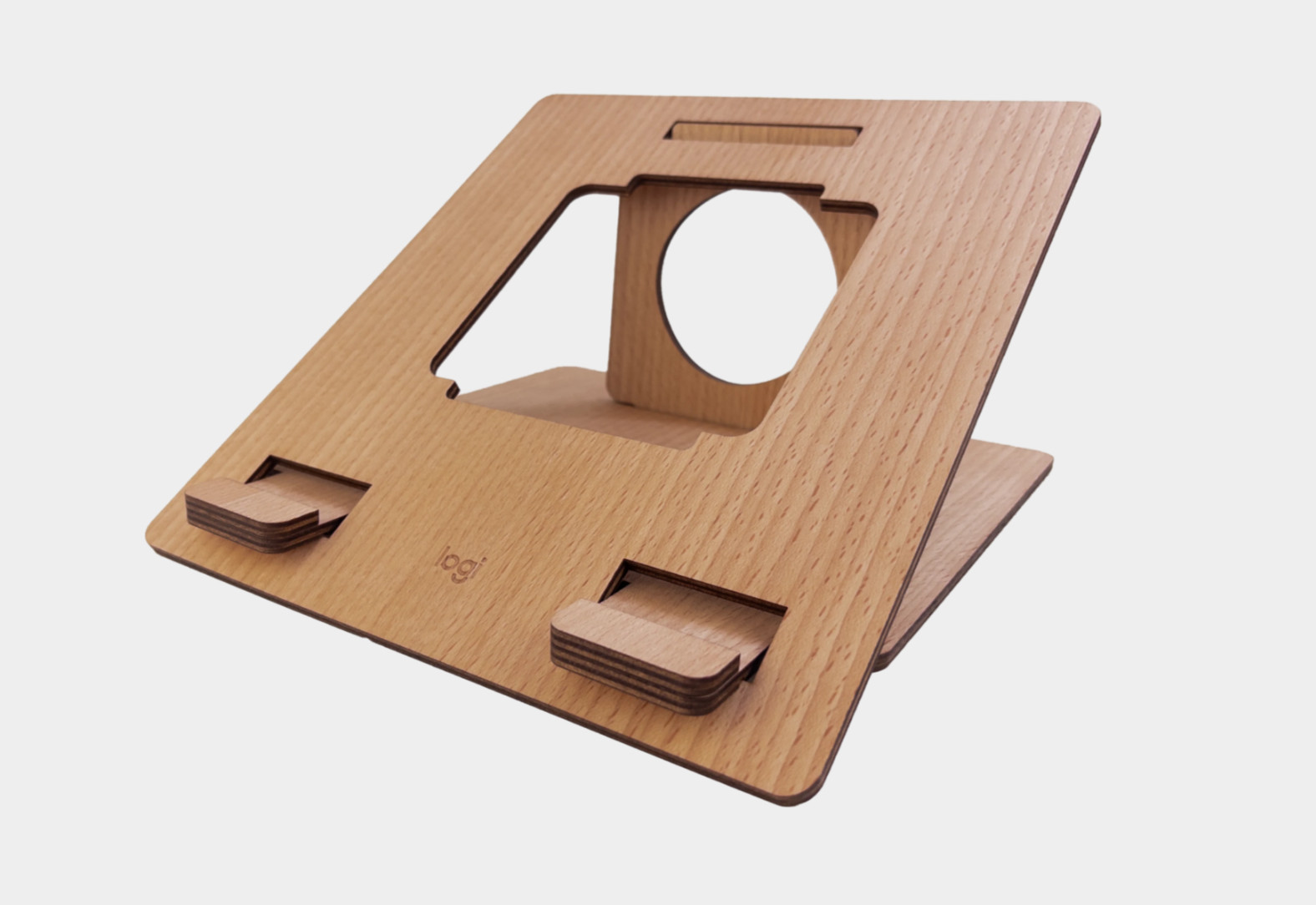 Logitech Wooden Laptop and Tablet Stand (New in Box)